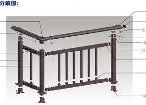 護(hù)欄配件陽臺護(hù)欄配件連接件